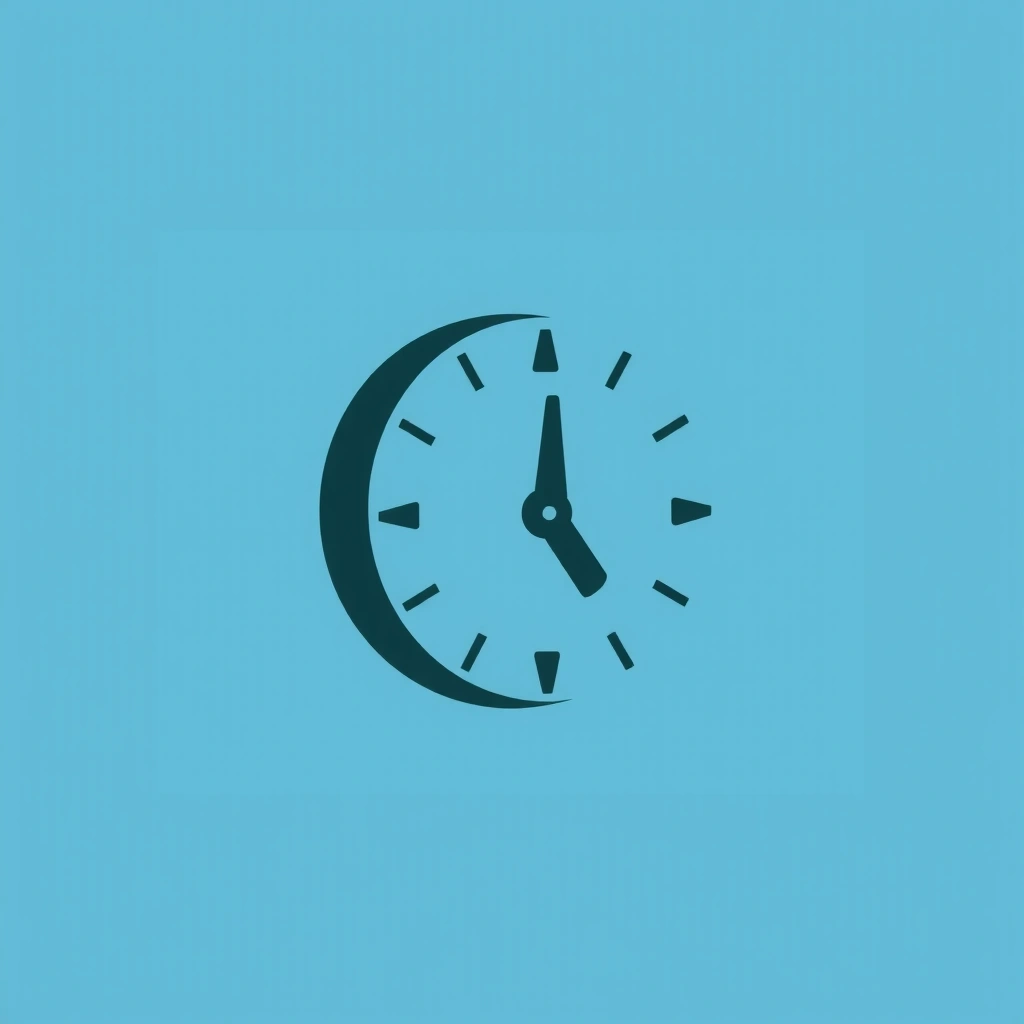 An icon representing a clock for efficiency and punctuality.